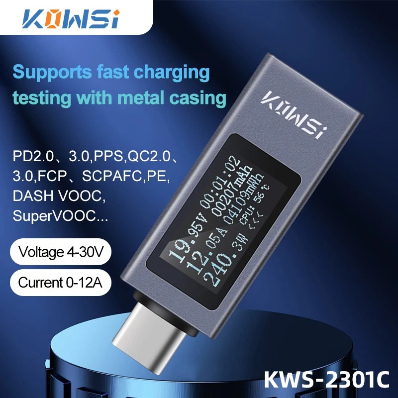 Type-C Current Voltage Monitor - огляд і ціна Power Supply Tester