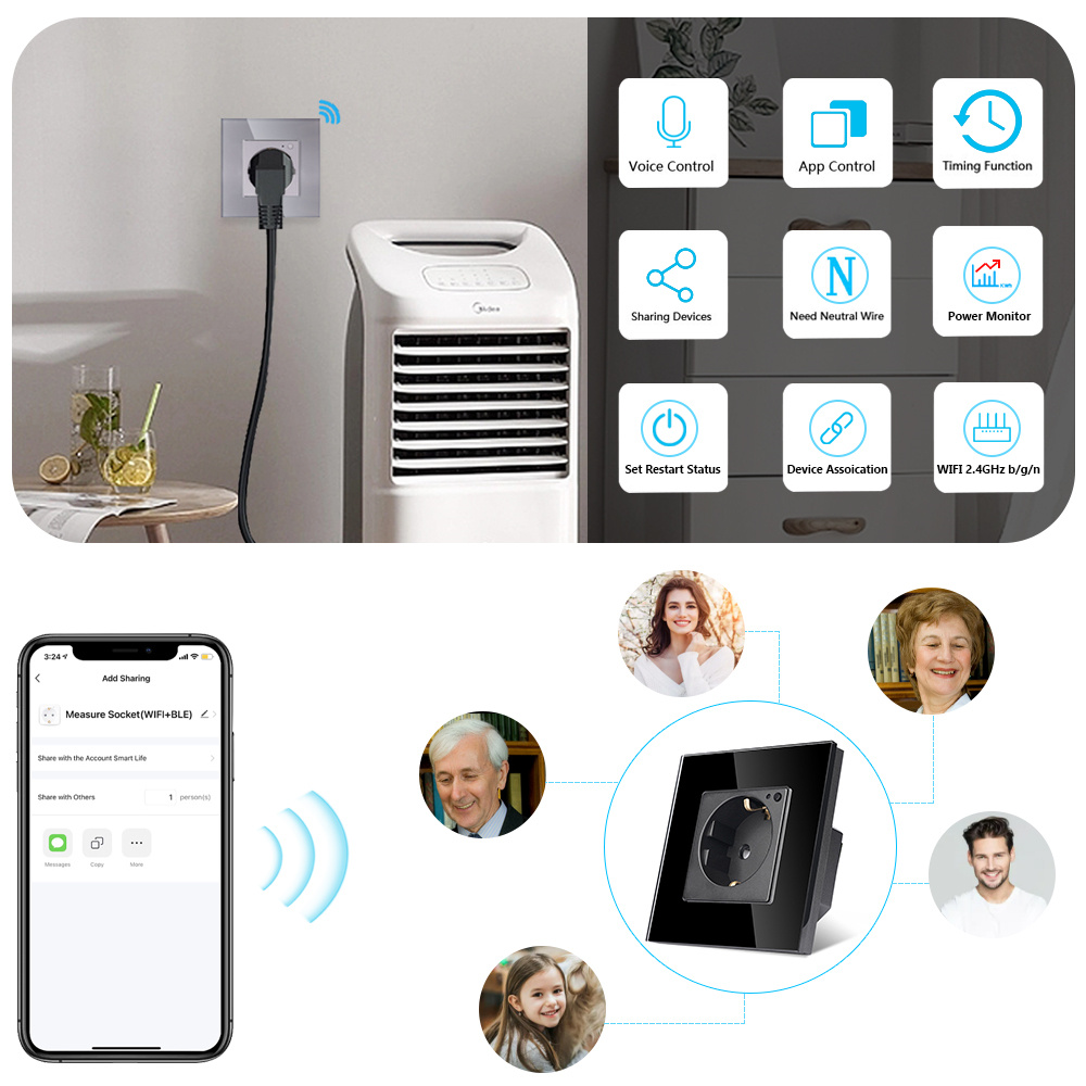 TAWOIA Wifi Wall Socket EU Sta - огляд і ціна Open Frame Power Supply