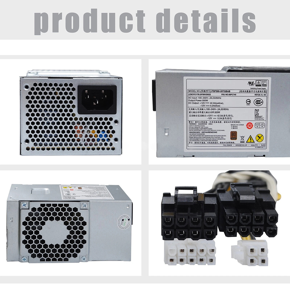 500W FSP500-20TGBAB PSU for TF - огляд і ціна Psu Computer
