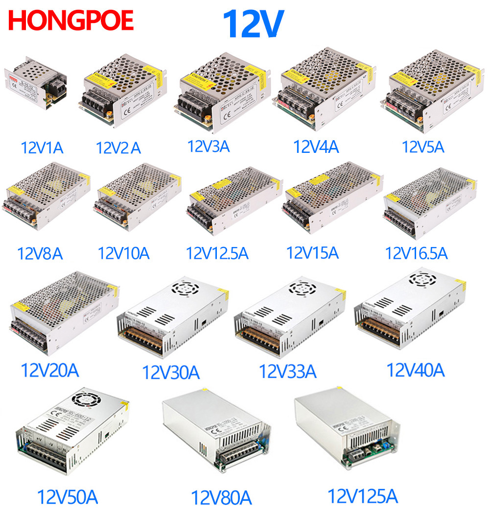 12V Power Supply 1A 2A 3A 4A 5 - огляд і ціна Smps Power Supply